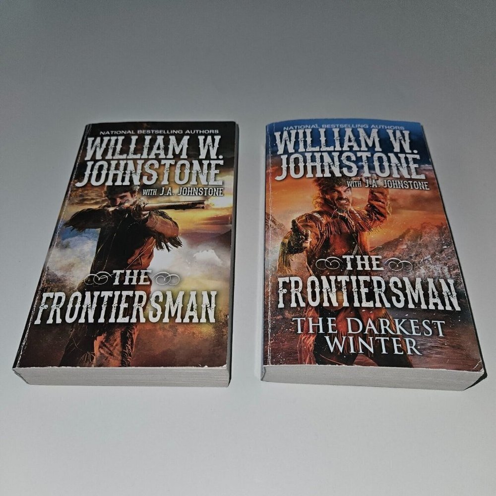 2 William W Johnstone JA Paperback Book Lot Frontiersman Darkest Winter 1 3